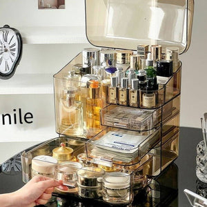 Transparent Multilayer Cosmetic Organizer - All-In-One Store