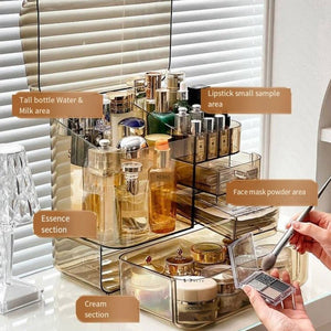 Transparent Multilayer Cosmetic Organizer - All-In-One Store