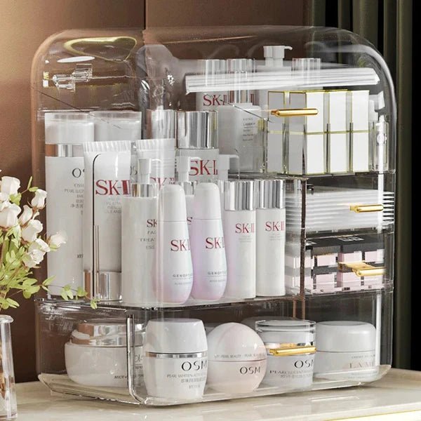 Transparent Multilayer Cosmetic Organizer - All-In-One Store