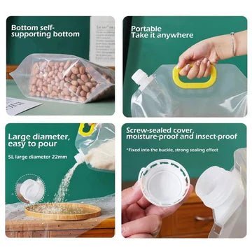 Transparent Plastic Spout Pouch - All-In-One Store