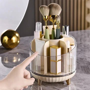 Transparent Rotating Makeup Storage Box - All-In-One Store