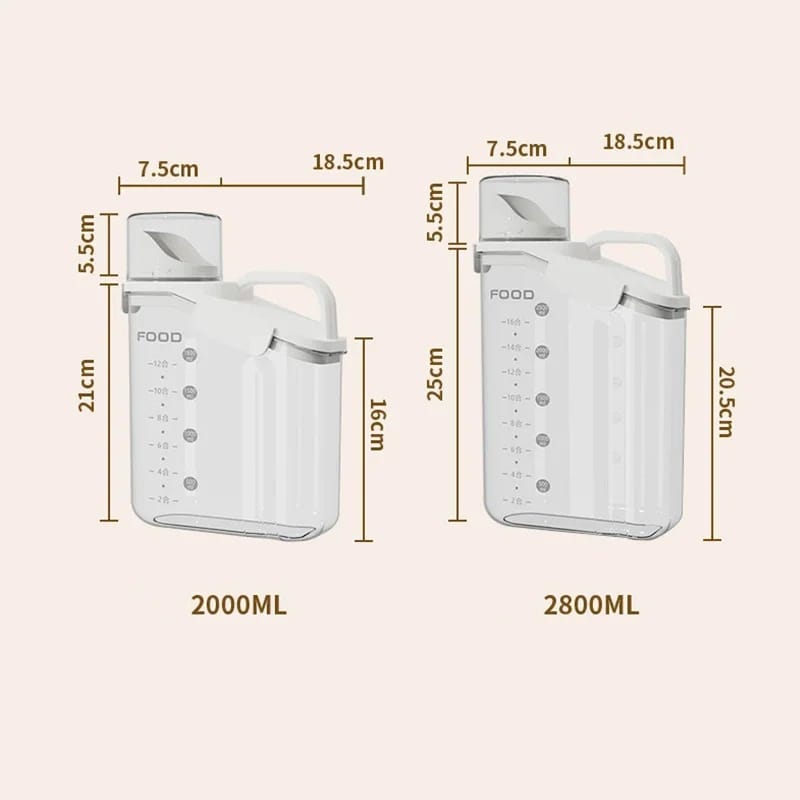 Transparent Sealed Storage Jar - All-In-One Store