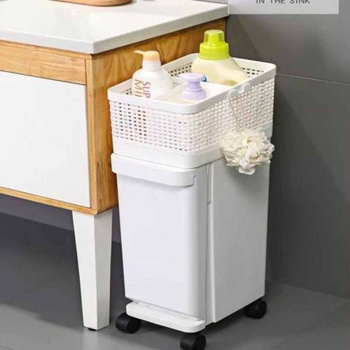 Trolley with dustbin - All-In-One Store