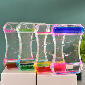 Two-colour Crystal Oil Drop Hour Glass - All-In-One Store
