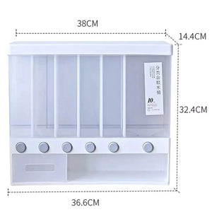 Wall Mounted 6 in 1 Dispenser - All-In-One Store