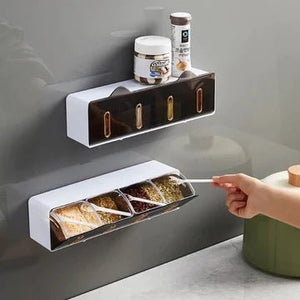 Wall Mounted Spice Storage Rack - All-In-One Store