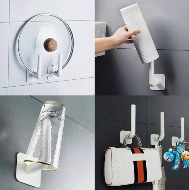 StrongGrip Detachable Handle Self-Adhesive Wall Hook