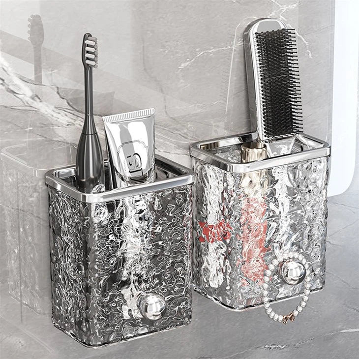 Textured Acrylic Wall-Mounted Caddy