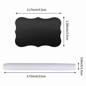 Wavy Shape Chalkboard Sticker With Pen - All-In-One Store