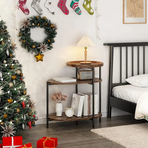 Wooden 3 tier side table - All-In-One Store