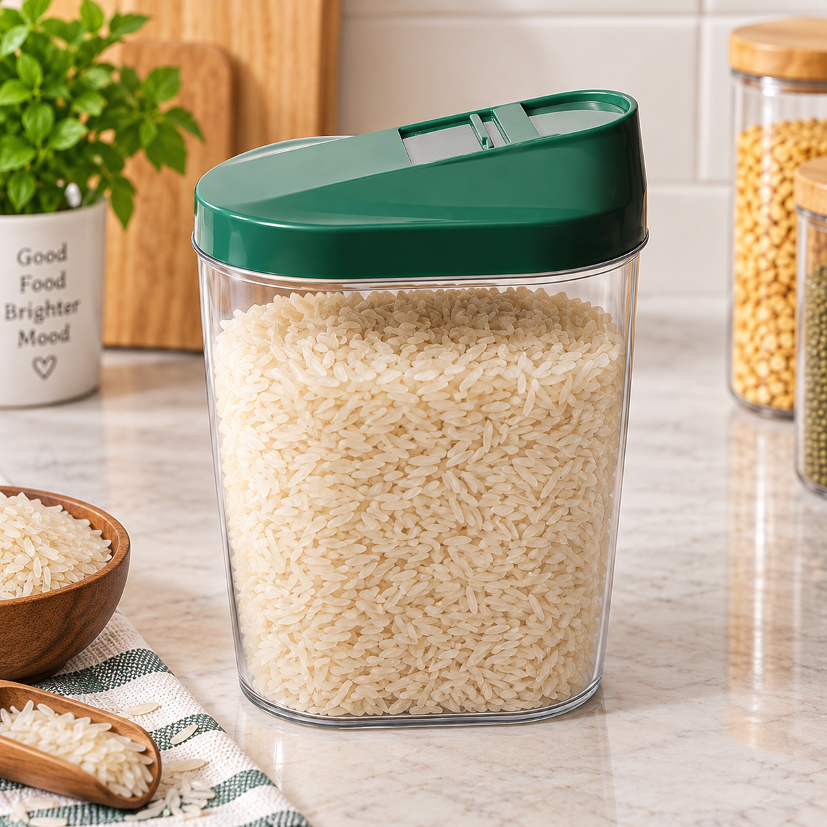 1000 ml Storage Jar with Sliding Dispensing Lid