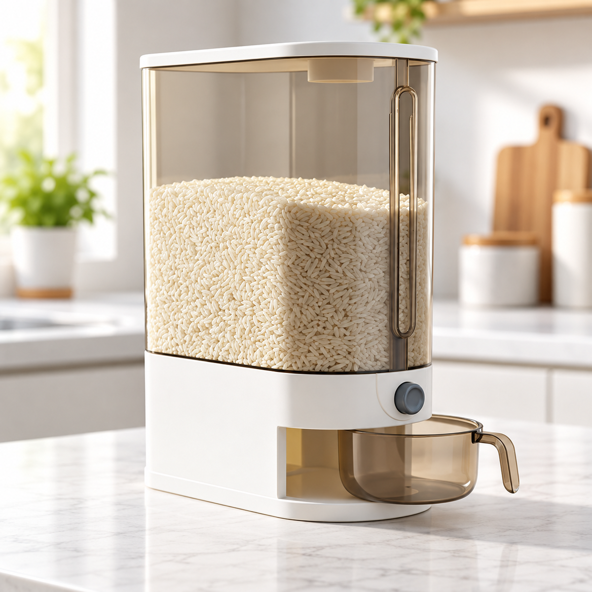10kg Rice & Grain Storage Dispenser with Measuring Scoop