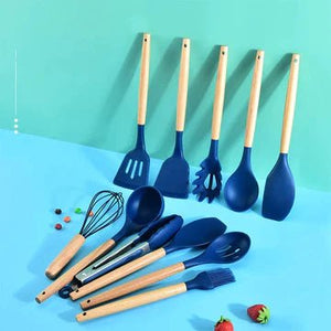 12 PCS Silicone Cooking Utensils Set - All-In-One Store