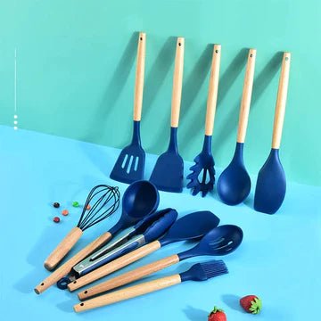 12 PCS Silicone Cooking Utensils Set - All-In-One Store