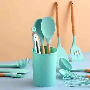 12 PCS Silicone Cooking Utensils Set - All-In-One Store