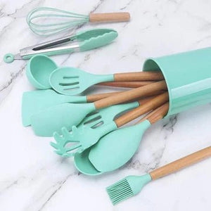12 PCS Silicone Cooking Utensils Set - All-In-One Store