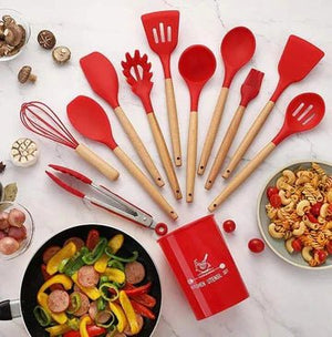 12 PCS Silicone Cooking Utensils Set - All-In-One Store