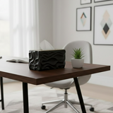 WaveLuxe Wooden-Top Tissue Box