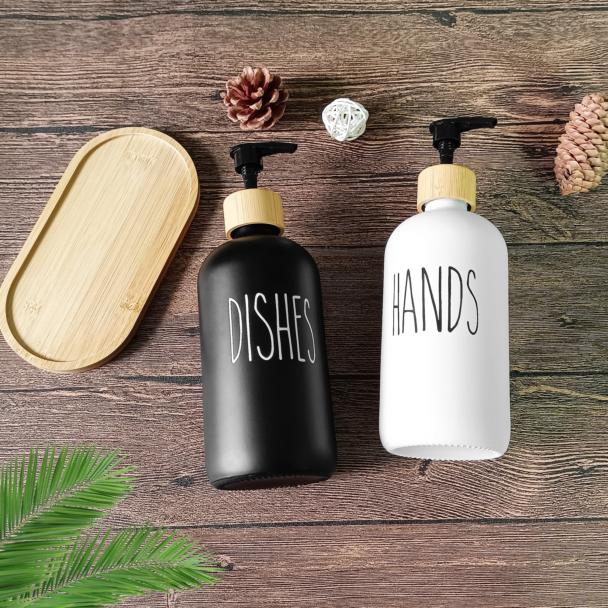 HandiDish Luxe Glass Dispenser Set