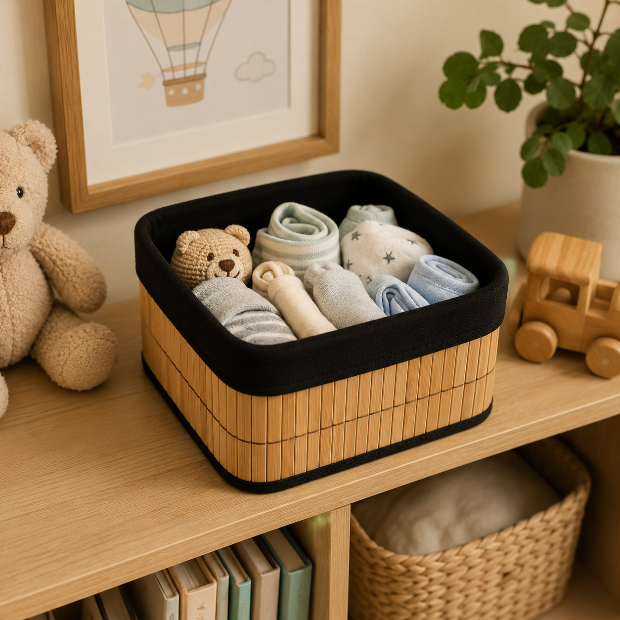 3-Pcs Square Storage Basket Set