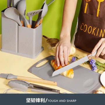 19-Pieces Silicone Kitchenware Utensils Set - All-In-One Store