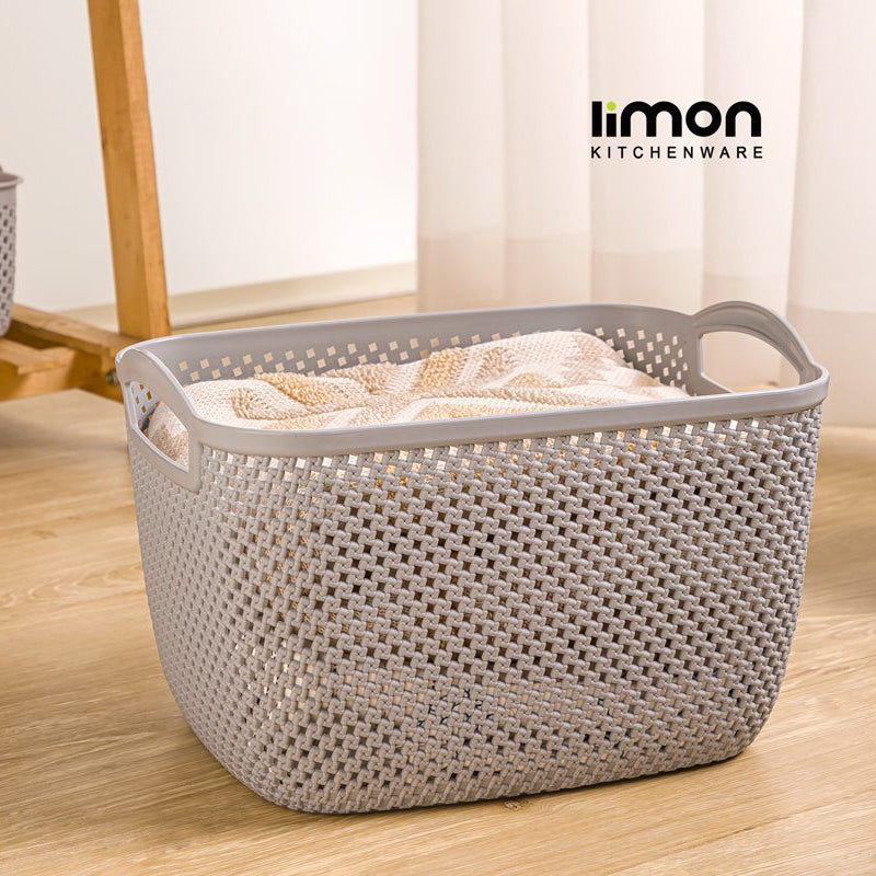 Rectangular Flexi Laundry Basket with Handles (2137) by Limon