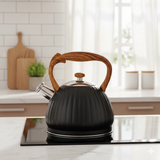 BoilAlert Textured Whistling Steel Kettle (3Liter)