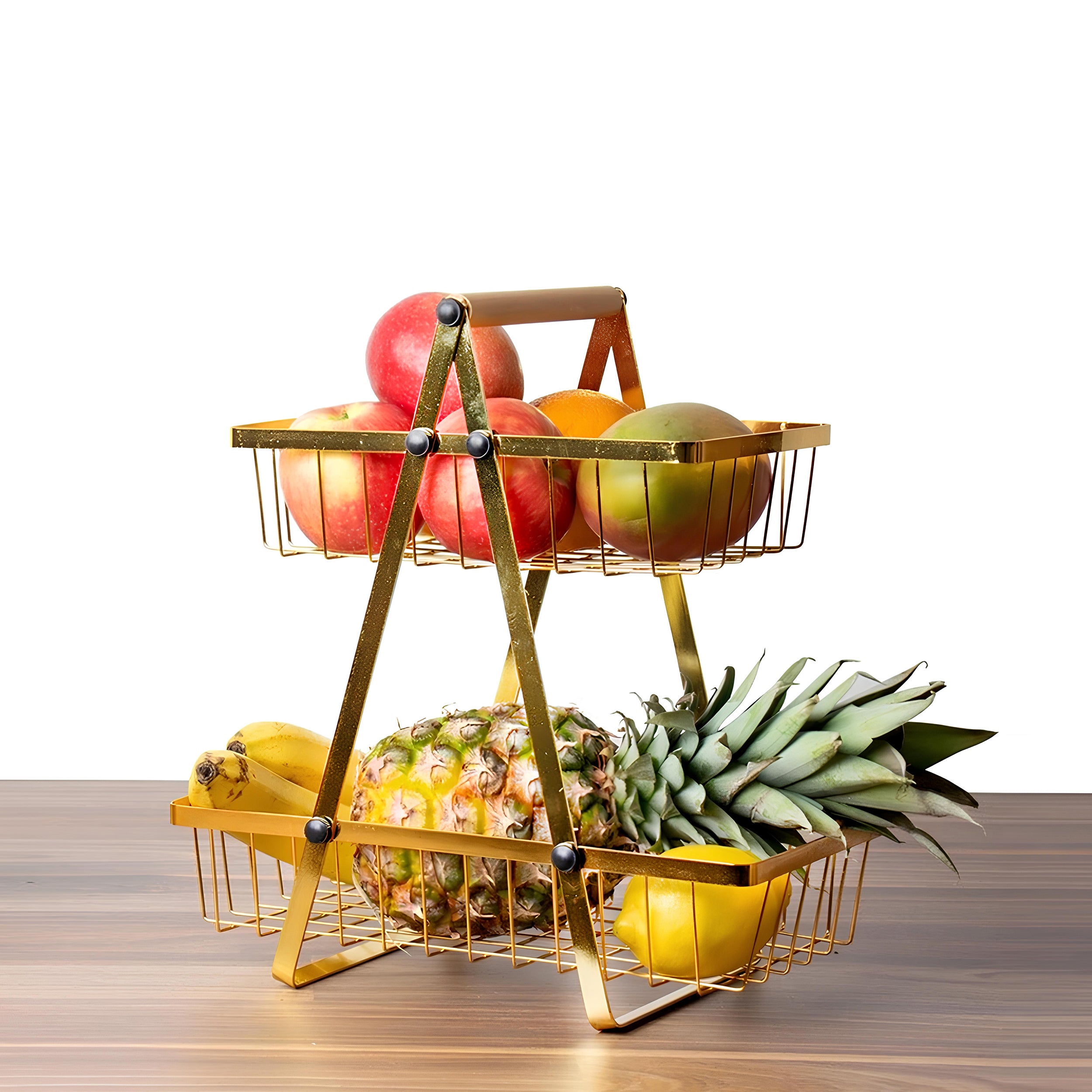 2-Tier Carry and Serve Fruit Basket by Matrix
