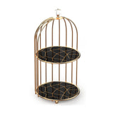 2-Tier Golden Vanity Cage by Matrix