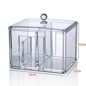 2 in 1 Acrylic Cotton Pod & Tissue Box - All-In-One Store