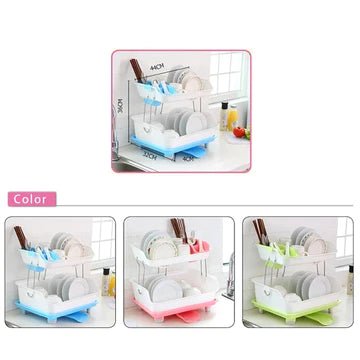 2 Layer Dish Stand - All-In-One Store