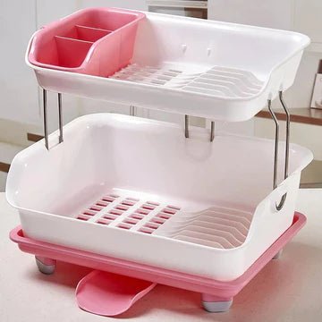 2 Layer Dish Stand - All-In-One Store