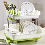 2 Layer Dish Stand - All-In-One Store