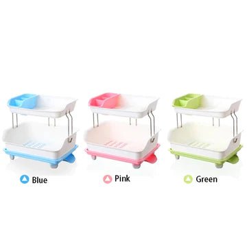 2 Layer Dish Stand - All-In-One Store