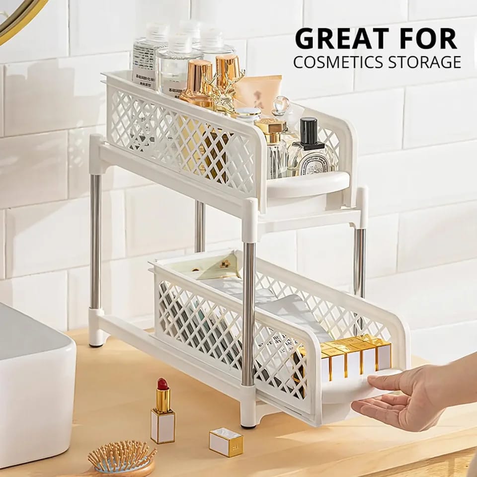 2 - Tier slide Storage Organizer - All-In-One Store