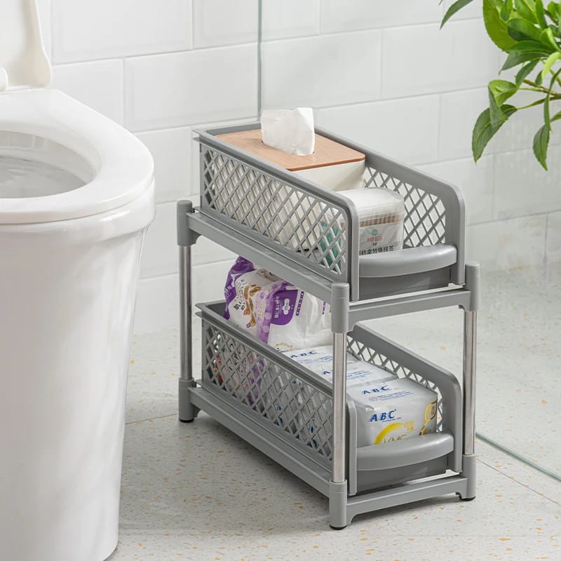 2 - Tier slide Storage Organizer - All-In-One Store