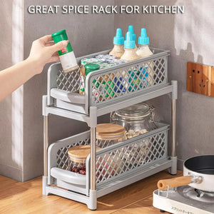 2 - Tier slide Storage Organizer - All-In-One Store