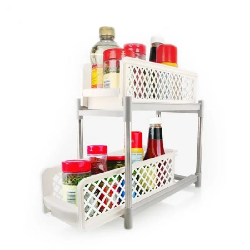 2 - Tier slide Storage Organizer - All-In-One Store