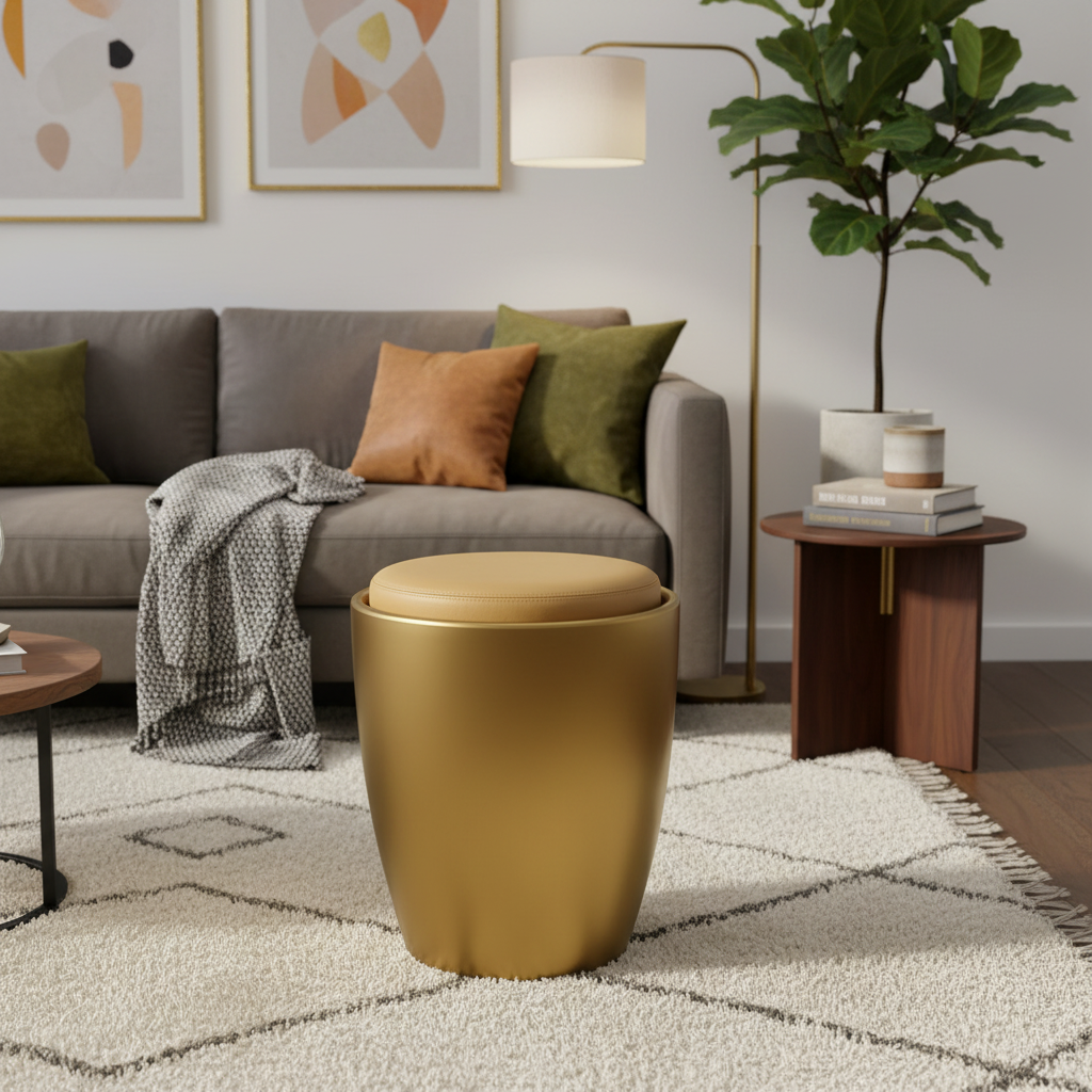 ComfortVault Luxe Storage Stool (1862) by Limon