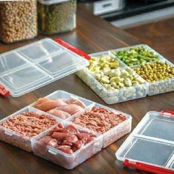 4 Section Freezer Box with Lid (11435) by Limon