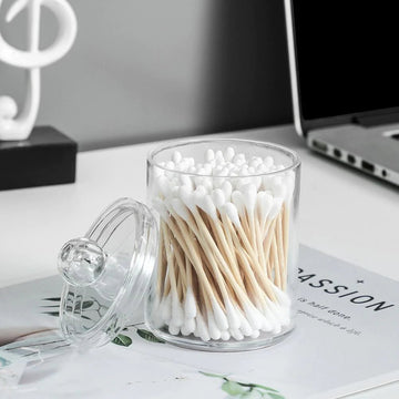 2Pcs Transparent Cotton Puff Storage Box - All-In-One Store
