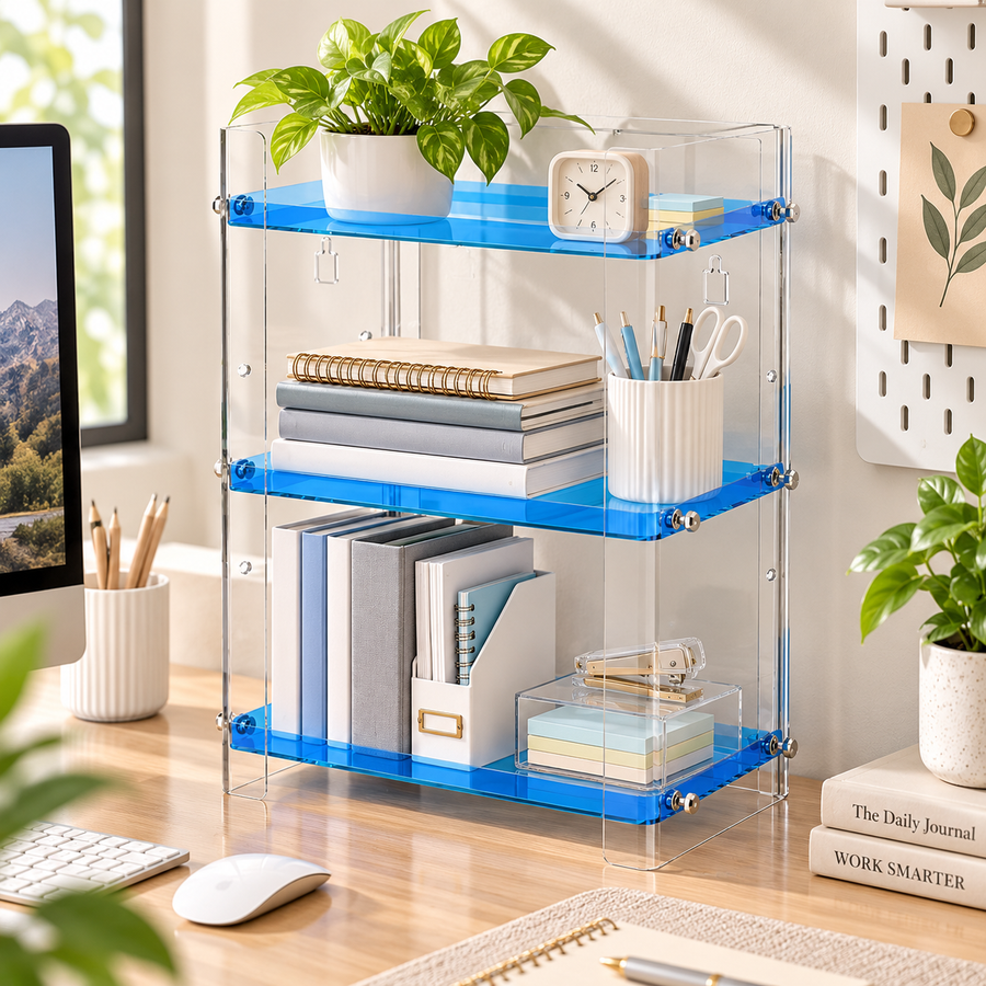 3-Tier Wall-Mounted Storage Stand with Two Size Options