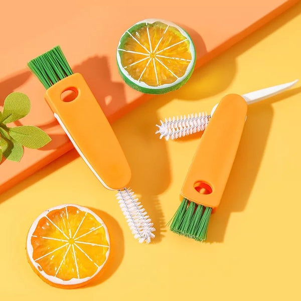 3 In 1 Carrot Shaped Cleaning Brush With Nylon Wire - All-In-One Store