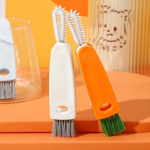 3 In 1 Carrot Shaped Cleaning Brush With Nylon Wire - All-In-One Store