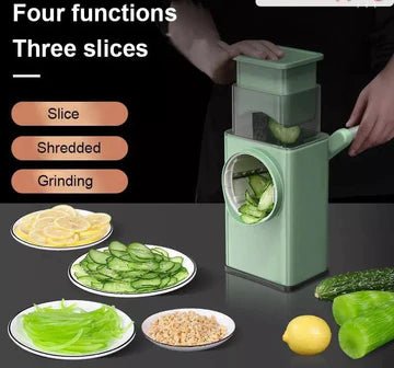 3 IN 1 Round Vegetable Chopper - All-In-One Store