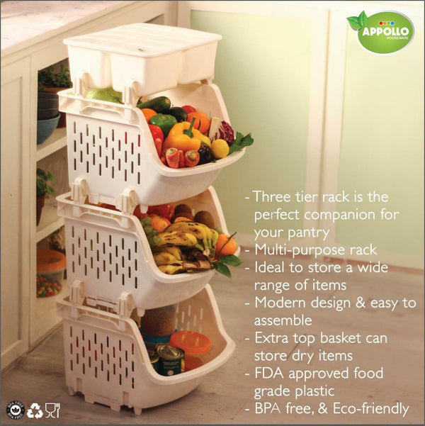 3 Layer Fruit Basket - All-In-One Store