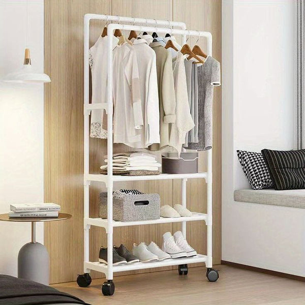 3-layer Portable Clothes Rack - All-In-One Store