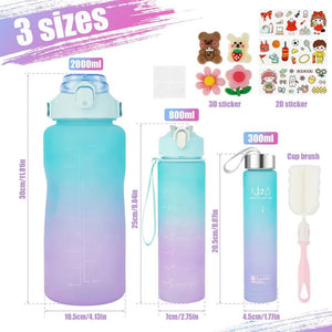 3 Pcs Sports Water Bottle - All-In-One Store