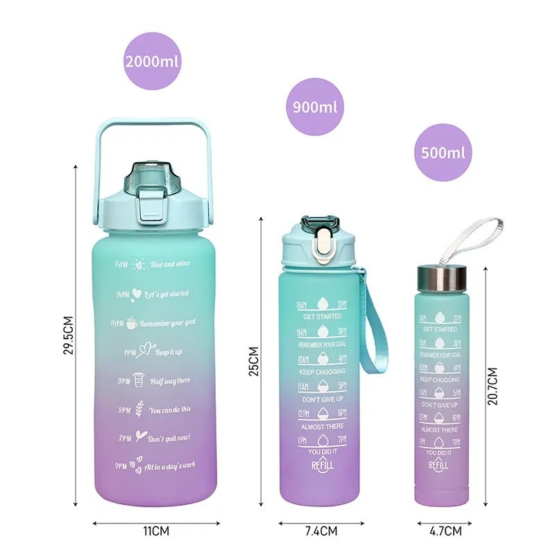 3 Pcs Sports Water Bottle - All-In-One Store