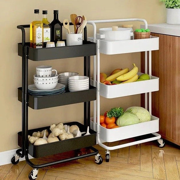 3-Tier Metal Trolley - All-In-One Store